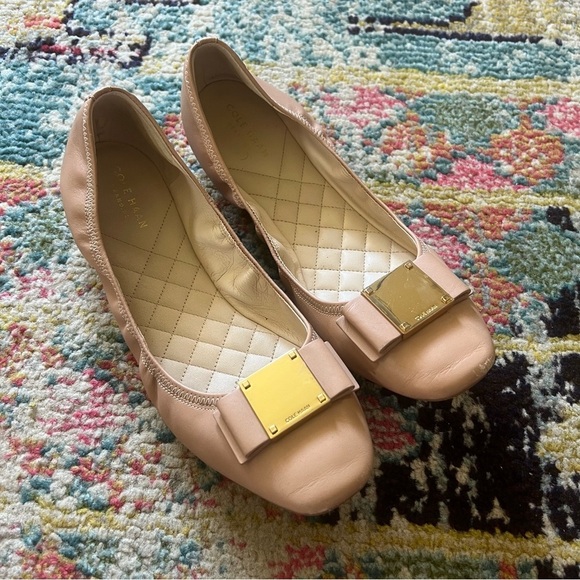 Cole Haan Women’s Tali Bow Ballet Flat / Tan 10B - Picture 5 of 5